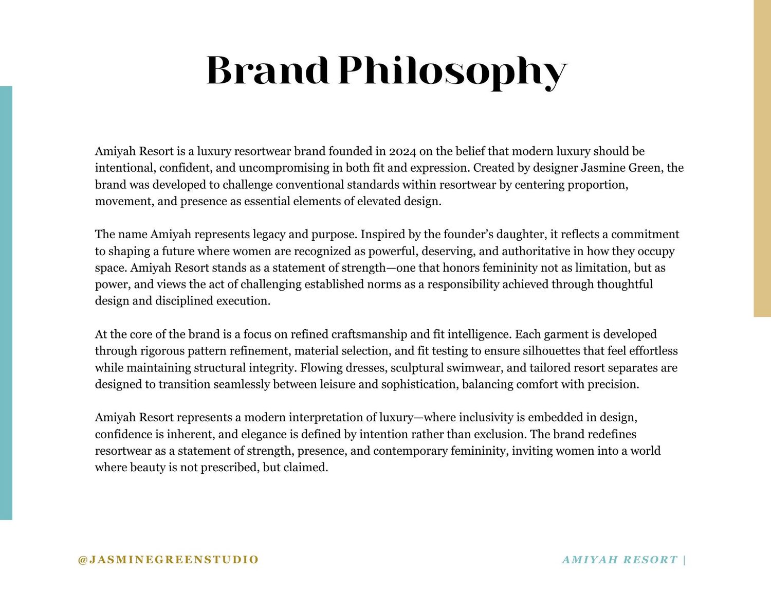 Brand Philosophy