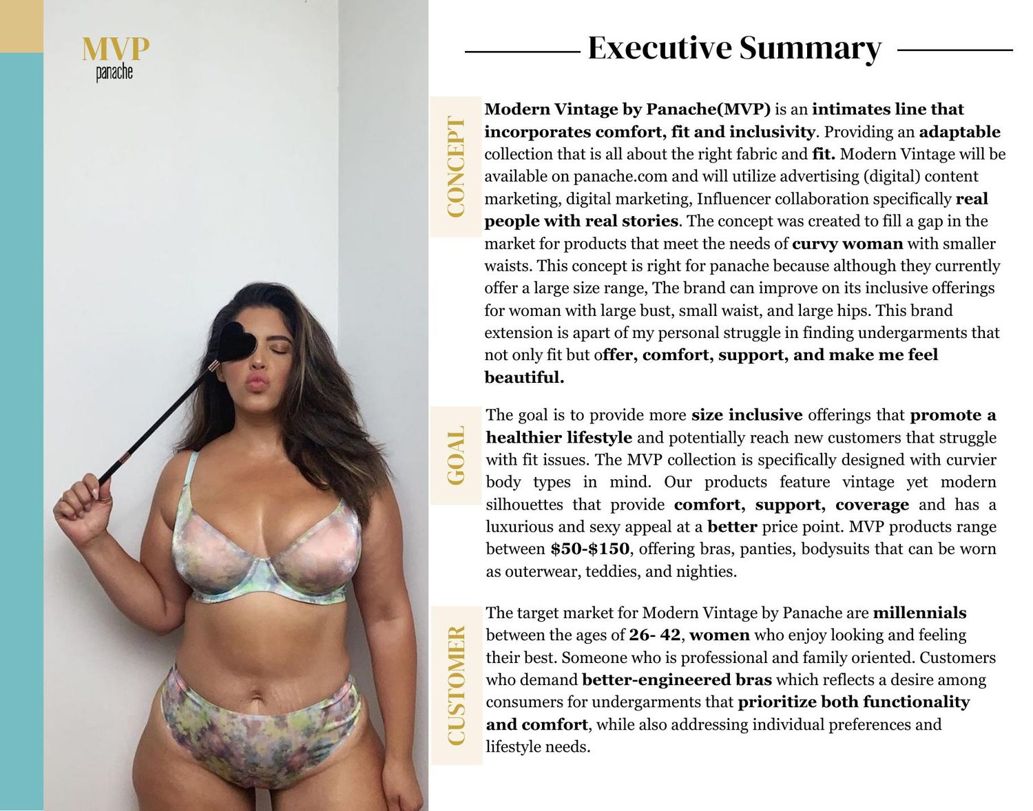 Executive Summary &mdash; concept, goal, and target customer