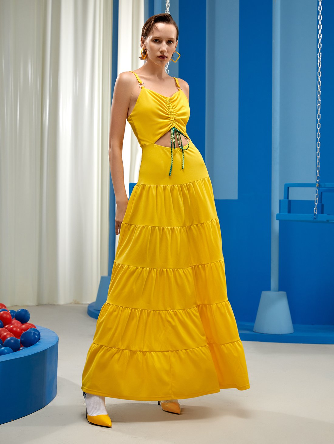 Tiered maxi dress