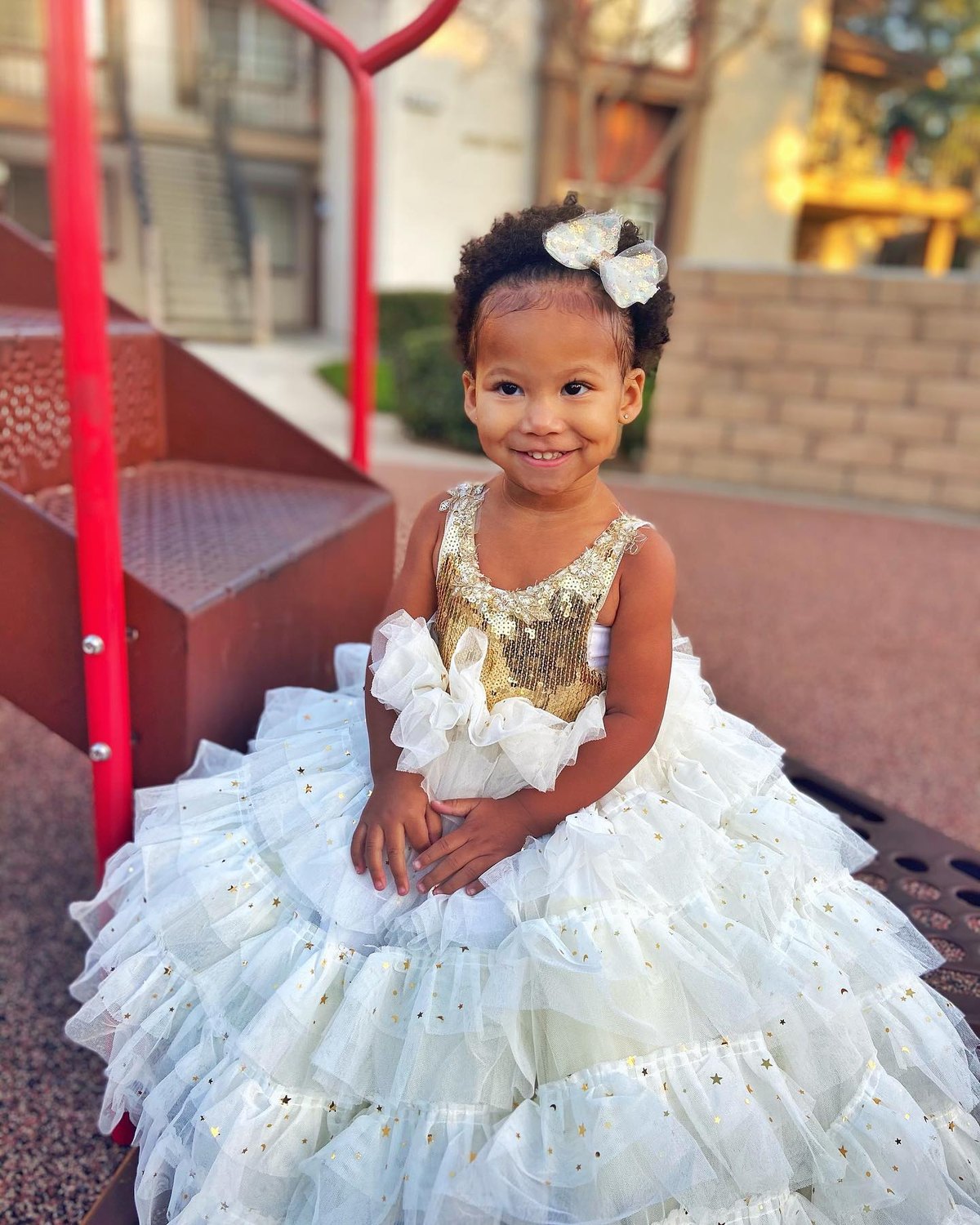 Custom flower girl gown