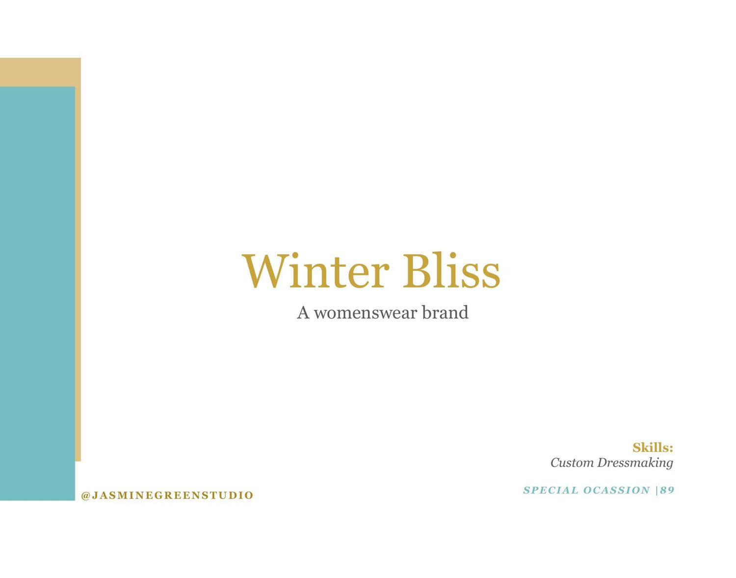 Winter Bliss &mdash; brand introduction